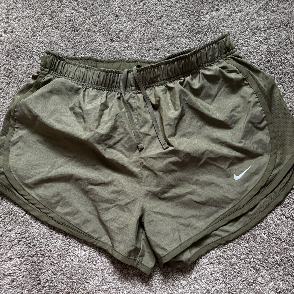 Nike Women's Olive Green Shorts
